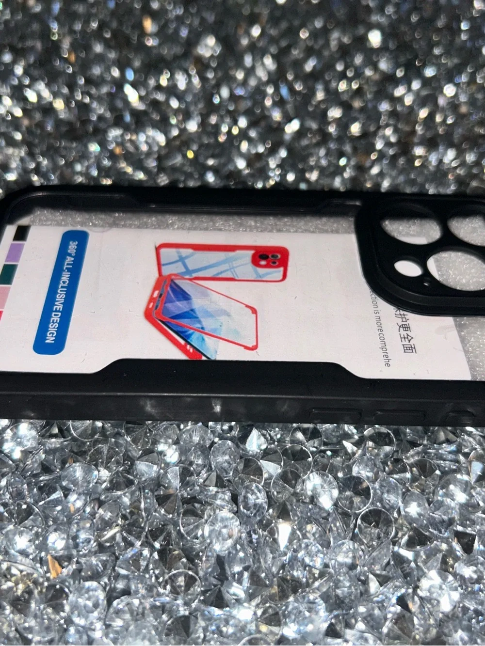 Black Transparent Bumper Phone Case - Compatible Mobile Protection